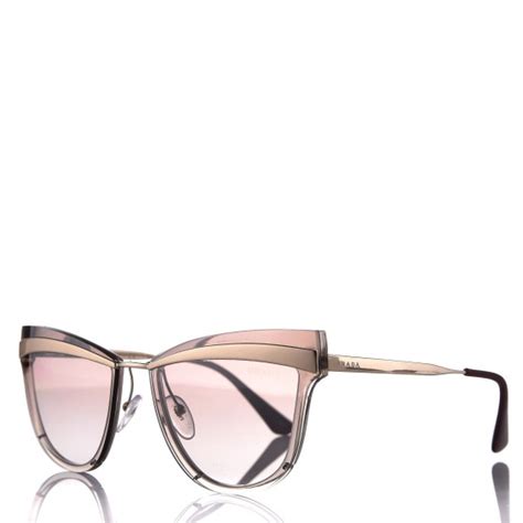 prada cinema mirrored copper images|PRADA Cinema Evolution 65mm Sunglasses SPR 12U Beige .